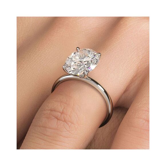 Lab Grown Diamonds 14K 6.00 Ct. Tw. Lab-Grown Diamond Ring, White - Picture 4 of 4